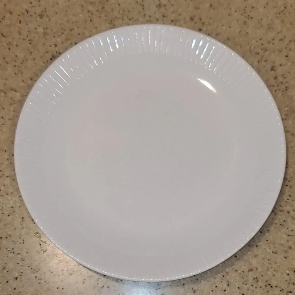 Sango Patio White Stoneware Dinner Plate